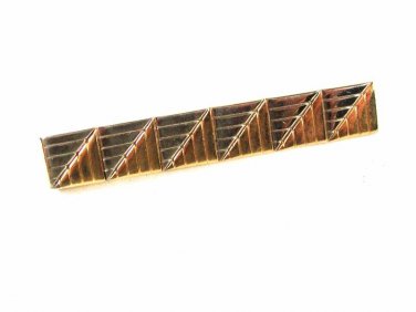 Vintage Silver & Gold Tone Tie Clasp By SWANK 42916