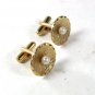 Vintage Gold Tone & Faux Pearls Dressy Cufflinks Unbranded 62216