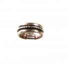 Vintage Silver Tone Band Ring Sz 6 1/2 Unbranded 53116