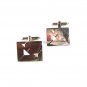 Vintage Silver Tone Mid Century Modern Cufflinks By SWANK 53116