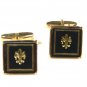 Black & Goldtone Dressy Cufflinks Unbranded 101515