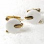 Goldtone & White Plastic Cufflinks Unbranded 32616