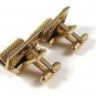 1970's Gold Tone Wrap Around Cufflinks By HICKOK USA 111416