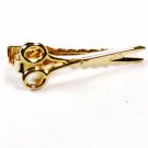 Vintage Gold Tone Scissors Tie Clasp Unbranded.111715