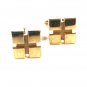 Gold Tone Big Square 4 Little Squares Cufflinks by HICKOK U.S.A. 111615