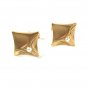 Vintage Gold Tone Faux Pearl Cufflinks Unbranded PAT NO 2974381 53116