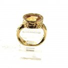 Vintage Goldtone & Yellow Sterling Silver Ring Size 6 62717