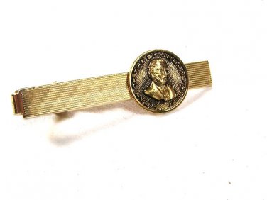 Gold Tone Head Of The Bourbon Family Tie Clasp by ANSON.111715
