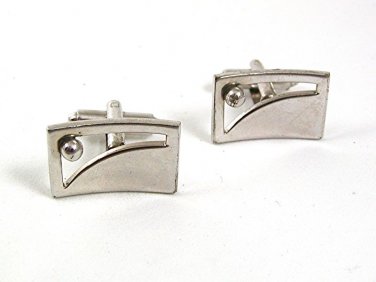 Vintage Silver Tone Cufflinks 3917