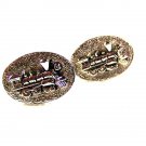 Silvertone Train Locomotive Steam Engine Cufflinks Unbranded 31516