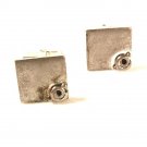 Vintage Sterling Silver Cufflinks By SWANK 3816