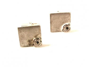 Vintage Sterling Silver Cufflinks By SWANK 3816