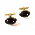 Vintage Goldtone Red Cufflinks By HICKOK U.S.A. 32616bb