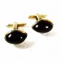 Vintage Goldtone Red Cufflinks By HICKOK U.S.A. 32616bb