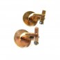 Vintage Gold Tone Monogrammed Cufflinks Unbranded 51816