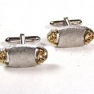 Silvertone & Goldtone 2 Tone Cufflinks by SWANK 102215