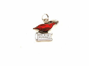 1960's / 70's Red White Home of The Chukars Charm Unbranded 32116