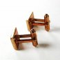 Vintage Small Goldtone Sparkly Stone Cufflinks By HICKOK USA 42616