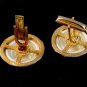 Vintage Goldtone & Pearlized Cufflinks