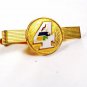 Vintage Gold Tone & Enameled Number 4 Tie Clasp Unbranded.111715