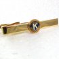 Vintage Goldtone Blue White Kiwanis International Tie Clasp 71717