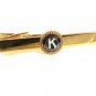 Vintage Goldtone Blue White Kiwanis International Tie Clasp 71717