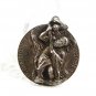 Vintage Sterling Silver St Christoher Protect Us Pendant By THEDA 72017