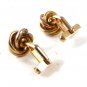Vintage Gold Tone With Red Center Cufflinks by SWANK 121516