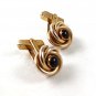 Vintage Gold Tone With Red Center Cufflinks by SWANK 121516