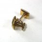 Vintage Gold Tone White Lucite Fishing Lure Cufflinks Unbranded 7116