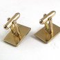 Vintage Goldtone & Black  Cufflinks By DANTE 81817