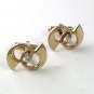 Vintage Goldtone & Rhinestone Cufflinks 61417