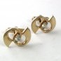 Vintage Goldtone & Rhinestone Cufflinks 61417