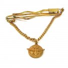 1950's Boy Scout Anchor W/ Wings Compass Tie Clasp 32117