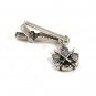 Vintage Silver Tone Coat of Arms Tie Clasp By ANSON PAT. PEND. 3117