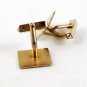 Vintage Gold Tone Cufflinks By SWANK 92316