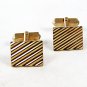 Vintage Gold Tone Cufflinks By SWANK 92316