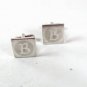 Vintage Silver Tone Initial B Cufflinks Unbranded 53116