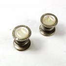 Edwardian / Art Deco Mother of Pearl Snap Link Cufflinks 81516