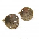 Vintage Silver Tone SAND DOLLAR Cufflinks 1917