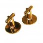 Vintage Gold Tone Black Blue Cufflinks Unbranded 122315