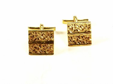 AMDBL "American Double" Gold Tone Cufflinks by House in Box 111615