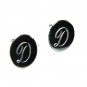 Vintage Silver Tone Initial / Letter D Cufflinks Unbranded 122315