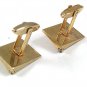 Vintage Goldtone & Red Rhinestone Cufflinks By SARAH COVENTRY 52317