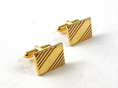 Vintage Gold Tone Cufflinks 102616