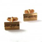 Vintage Gold Tone Cufflinks By ANSON PAT PEND 52016