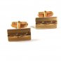 Vintage Gold Tone Cufflinks By ANSON PAT PEND 52016