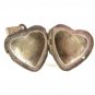 Etched Sterling Silver Locket Pendant 8714