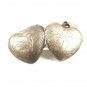 Etched Sterling Silver Locket Pendant 8714
