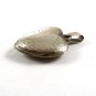 Etched Sterling Silver Locket Pendant 8714